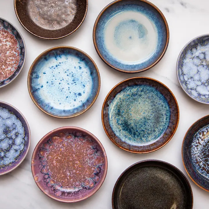 Ceramic Glazed Smudging Plates - Galaxy Glazes