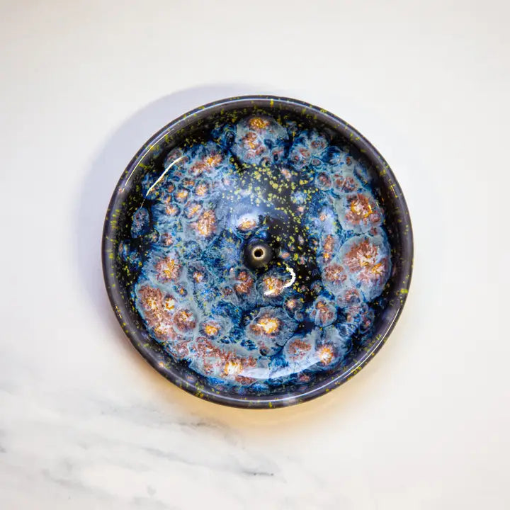 Ceramic Glazed Smudging Plates - Galaxy Glazes
